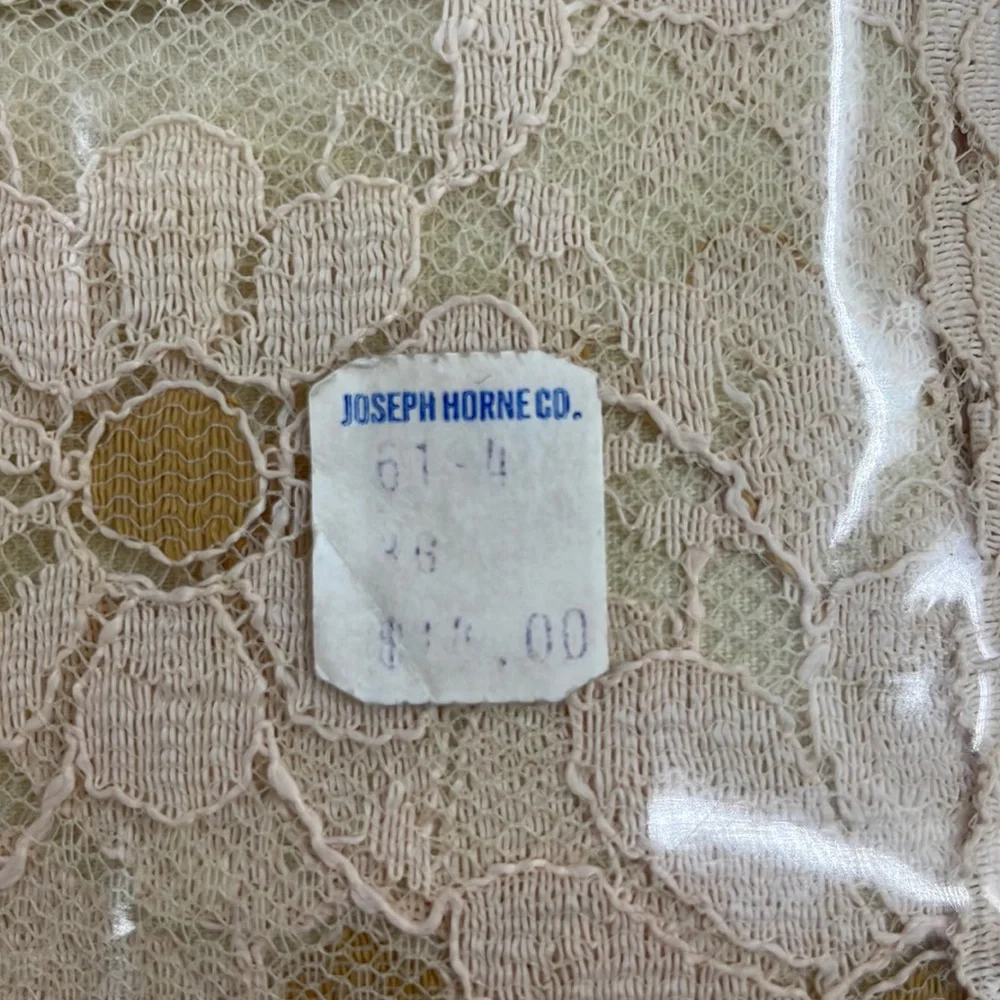 Vintage 1960s–1970s “Radiant” Lace Trim Tablecloth 67x90 Oblong NWT